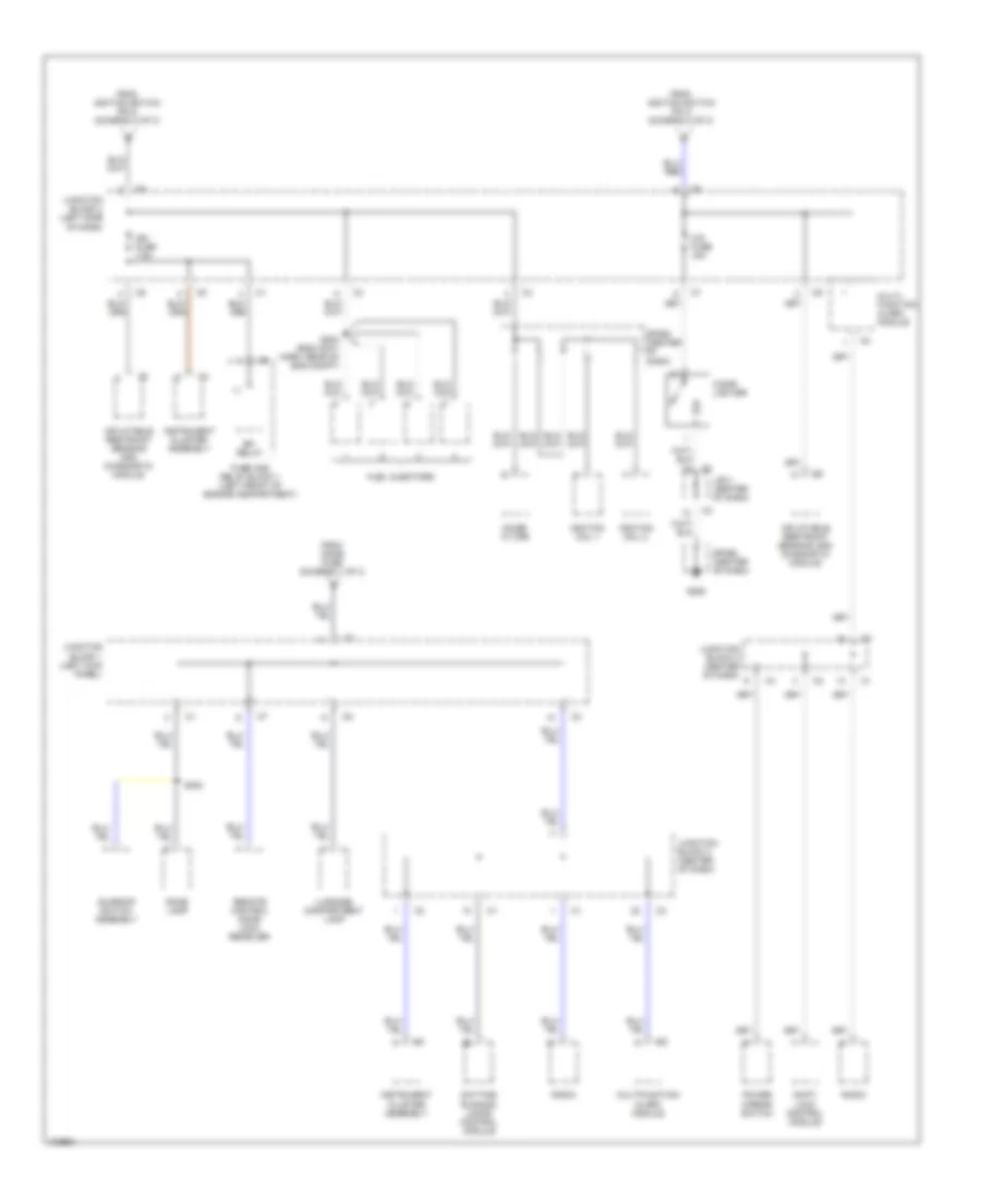 Power Distribution Wiring Diagram (3 of 3) for Chevrolet Prizm 1998
