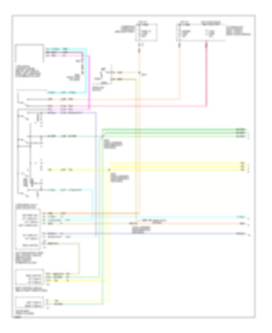 Exterior Lamps Wiring Diagram 1 of 2 for Chevrolet Venture 2004