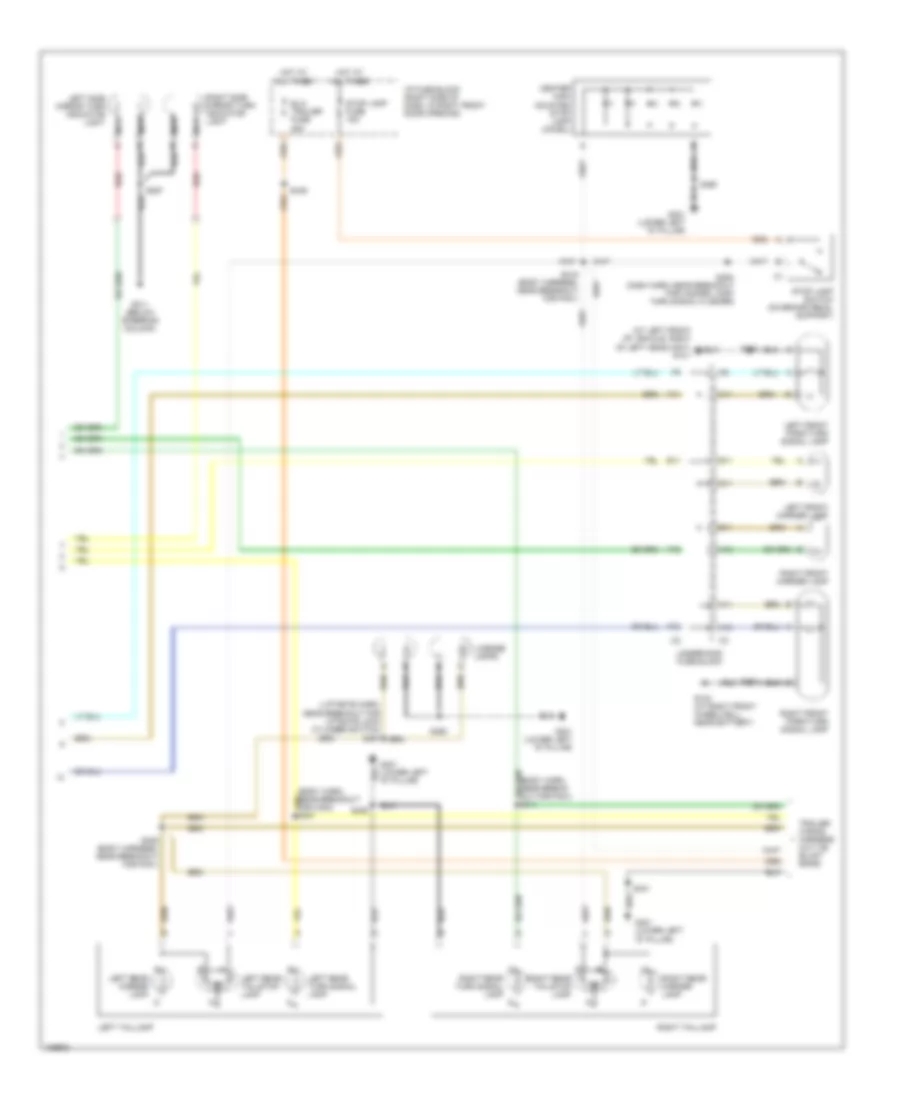 Exterior Lamps Wiring Diagram 2 of 2 for Chevrolet Venture 2004
