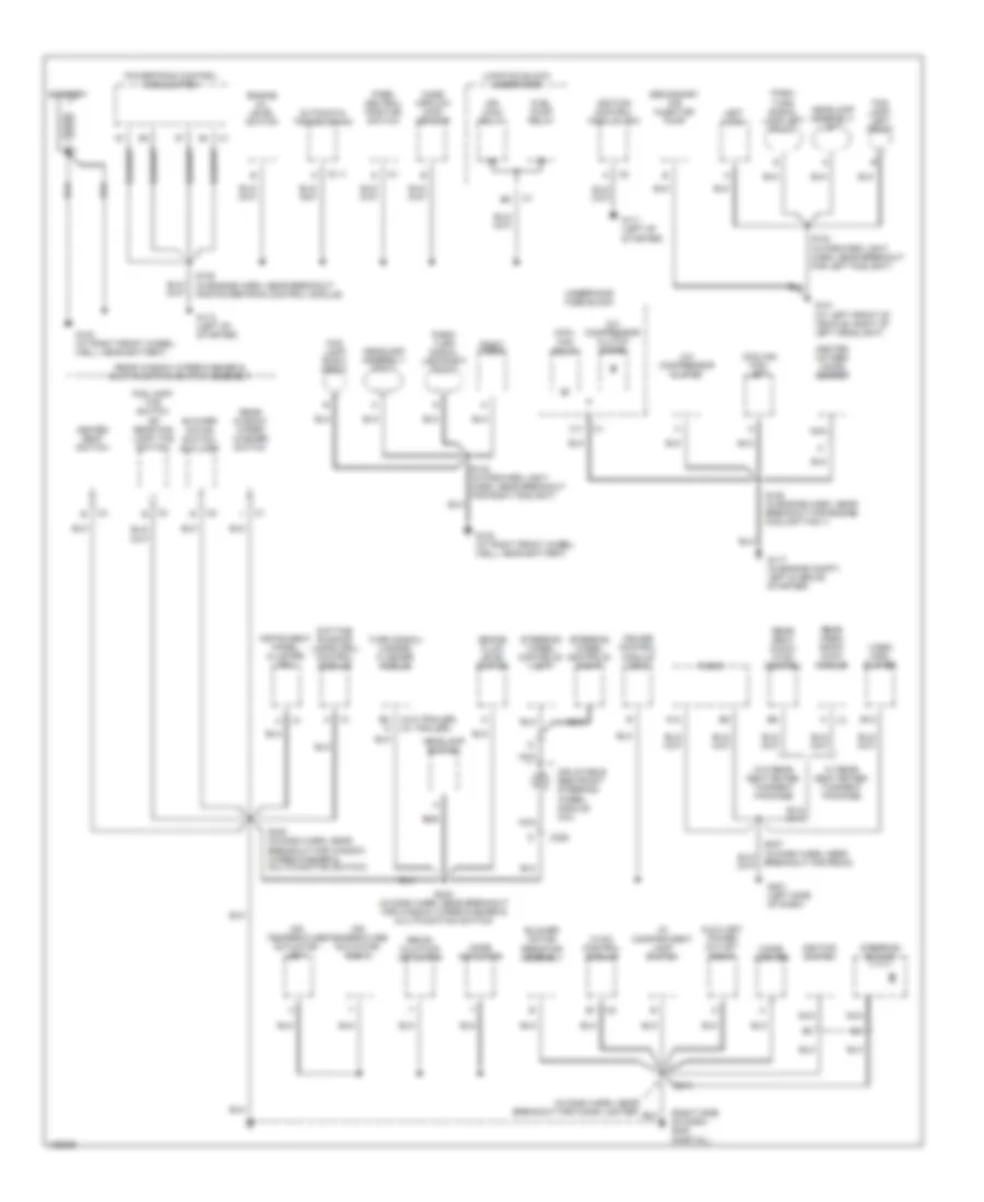 Ground Distribution Wiring Diagram 1 of 3 for Chevrolet Venture 2004