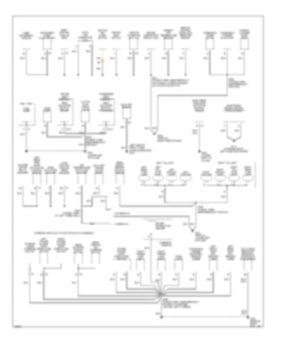 Ground Distribution Wiring Diagram (2 of 3) for Chevrolet Venture 2004