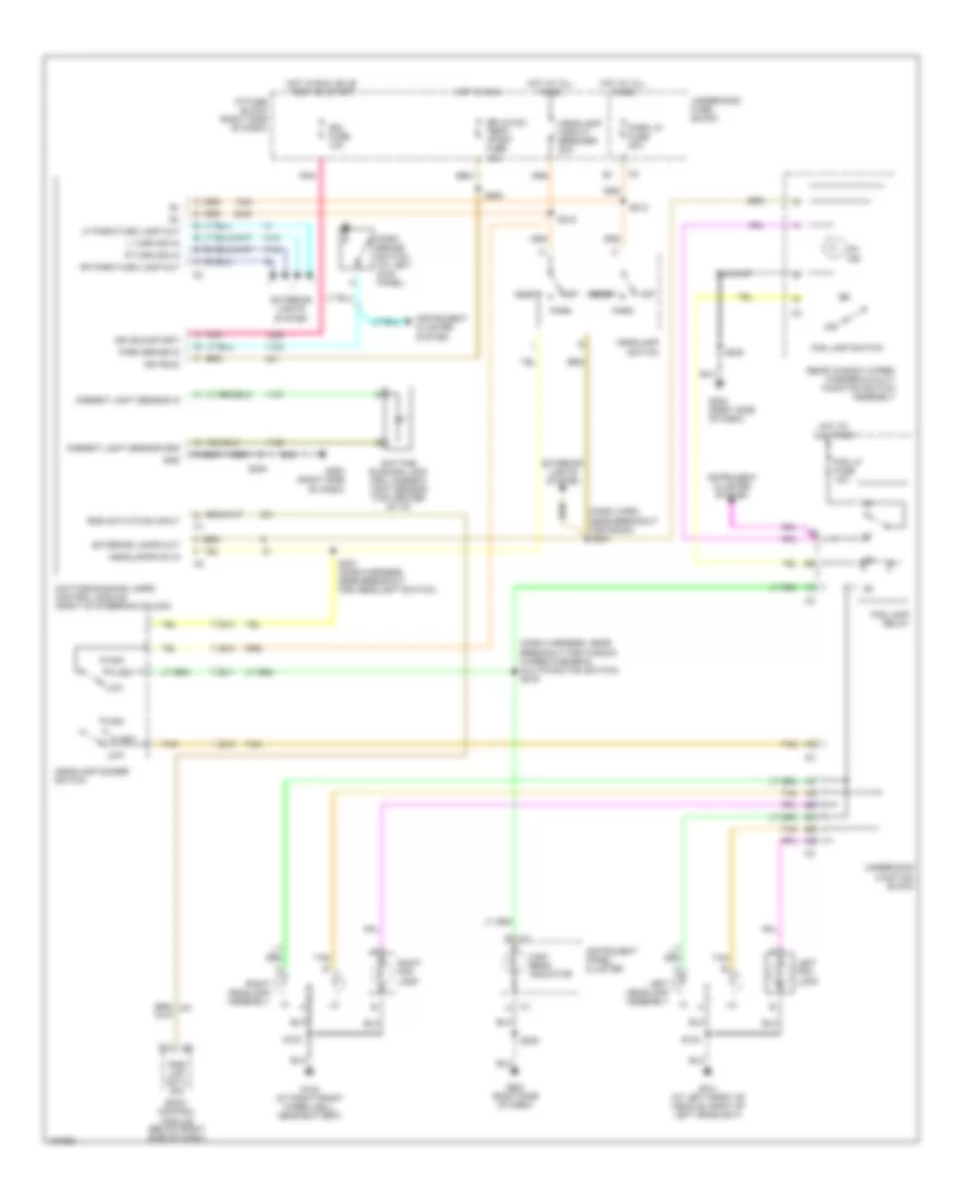 Headlights Wiring Diagram for Chevrolet Venture 2004