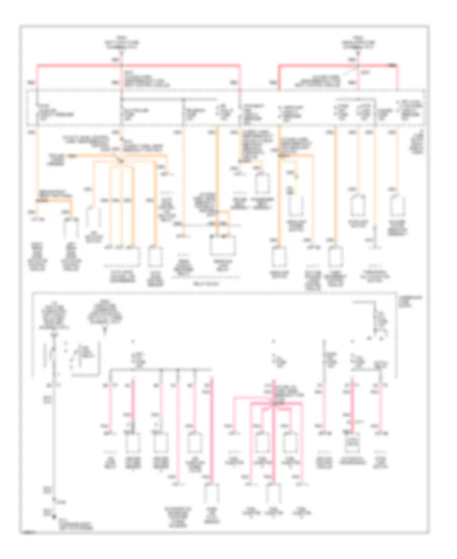 Power Distribution Wiring Diagram 2 of 4 for Chevrolet Venture 2004