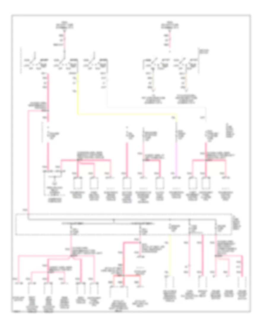 Power Distribution Wiring Diagram (3 of 4) for Chevrolet Venture 2004