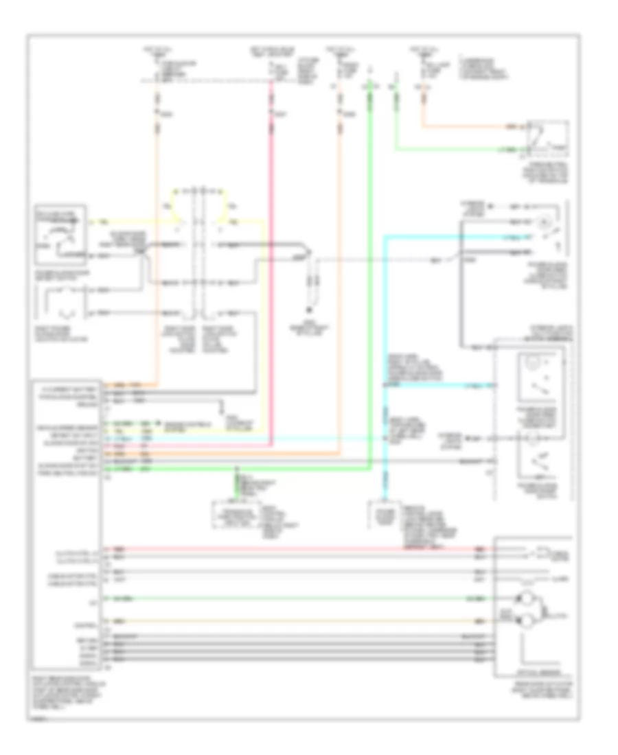 Right Sliding Door Wiring Diagram for Chevrolet Venture 2004