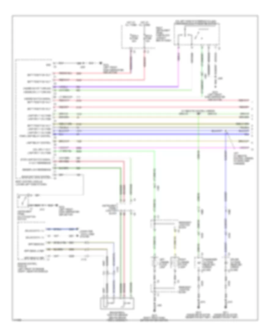 Exterior Lamps Wiring Diagram (1 of 4) for Chevrolet Silverado 1500 High Country 2014