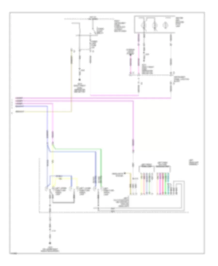 Exterior Lamps Wiring Diagram (4 of 4) for Chevrolet Silverado 1500 High Country 2014
