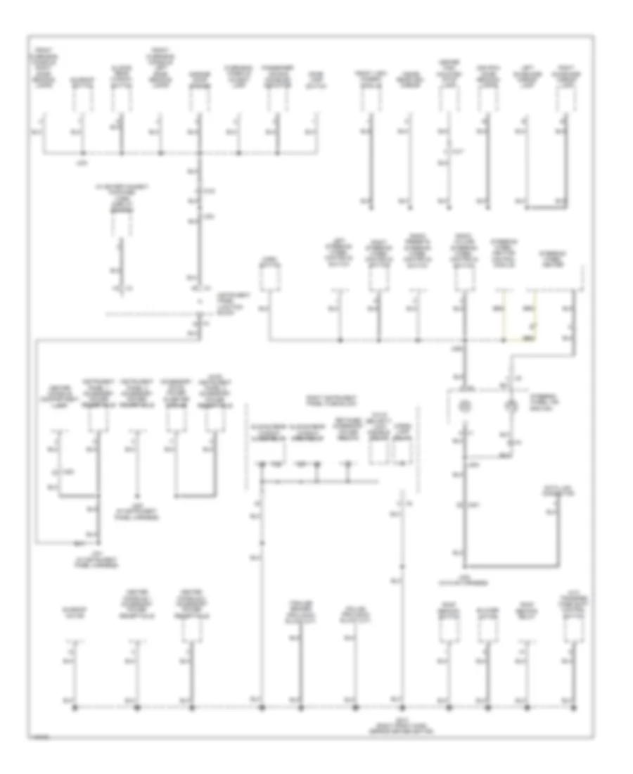 Ground Distribution Wiring Diagram (3 of 5) for Chevrolet Silverado 1500 High Country 2014