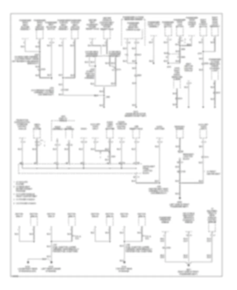 Ground Distribution Wiring Diagram (4 of 5) for Chevrolet Silverado 1500 High Country 2014