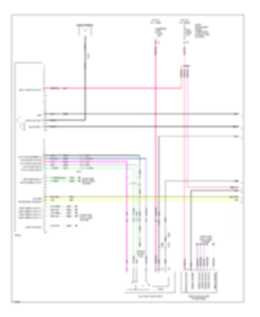 Navigation Wiring Diagram (1 of 4) for Chevrolet Silverado 1500 High Country 2014