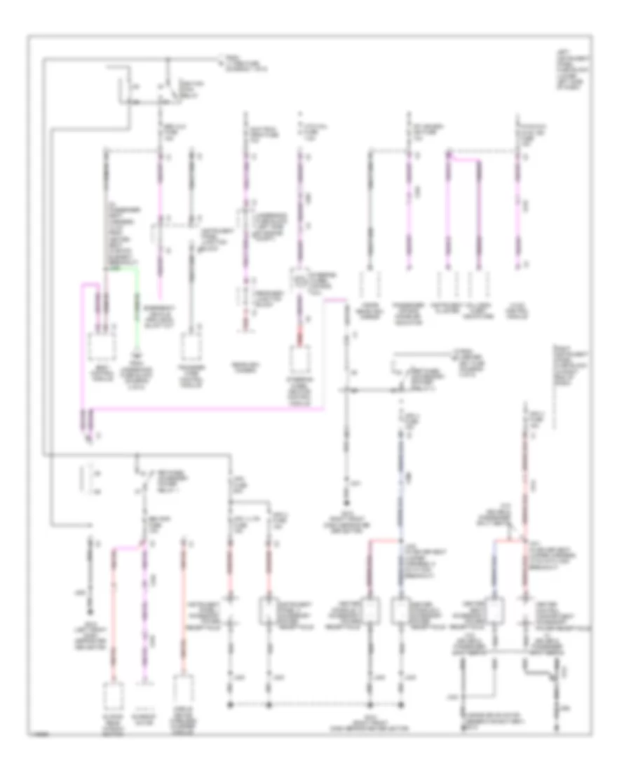 Power Distribution Wiring Diagram (5 of 5) for Chevrolet Silverado 1500 High Country 2014