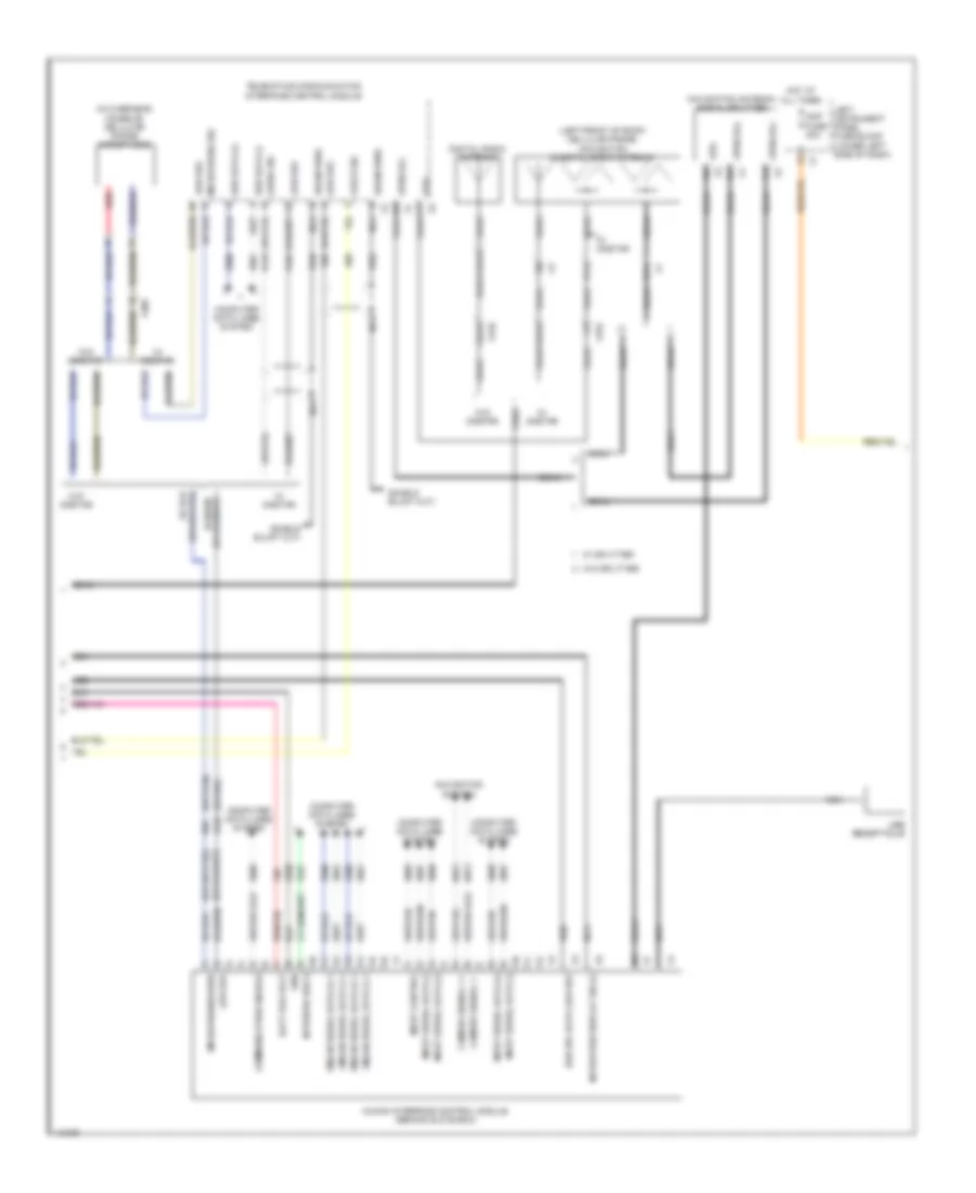 Radio Wiring Diagram, with Navigation (3 of 4) for Chevrolet Silverado 1500 High Country 2014