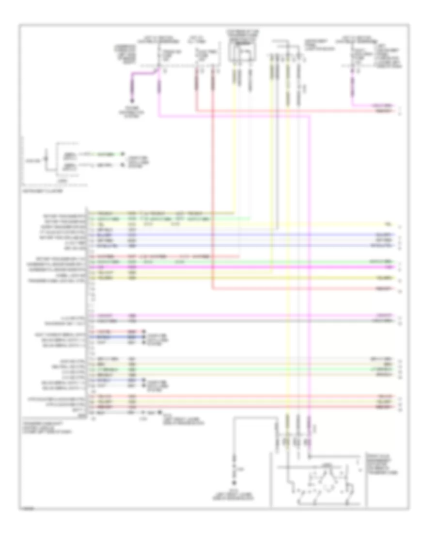 Transfer Case Wiring Diagram, 2-Speed with Push Button Control (1 of 2) for Chevrolet Silverado 1500 High Country 2014