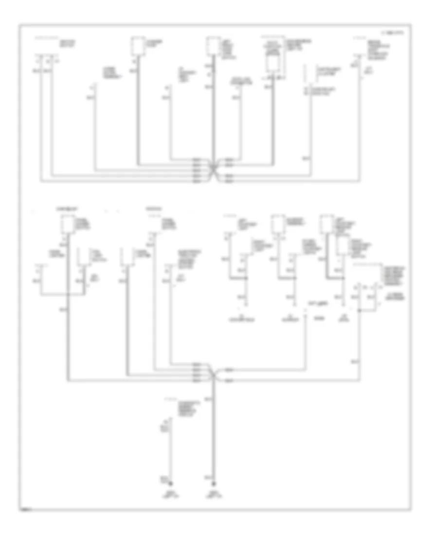 Ground Distribution Wiring Diagram (2 of 3) for Chevrolet Cavalier 1995
