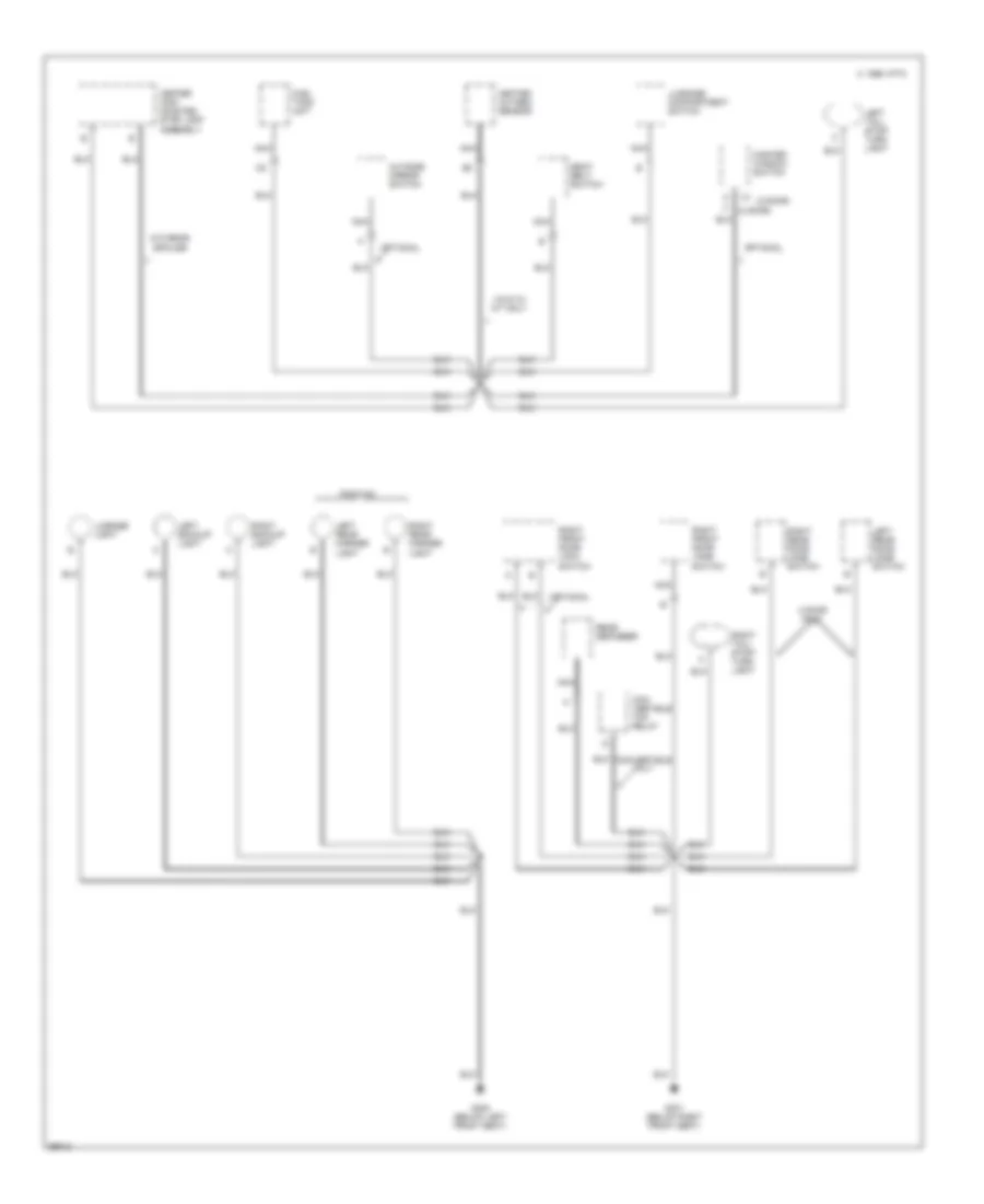 Ground Distribution Wiring Diagram 3 of 3 for Chevrolet Cavalier 1995