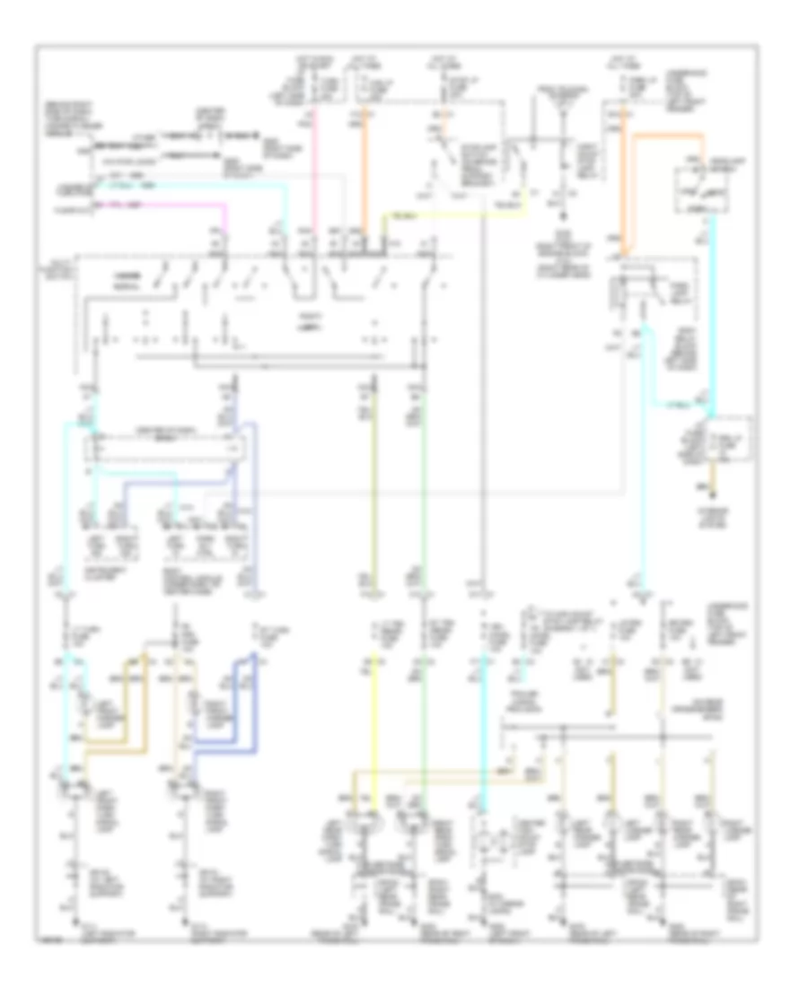 Exterior Lamps Wiring Diagram for Chevrolet S10 Pickup 2002