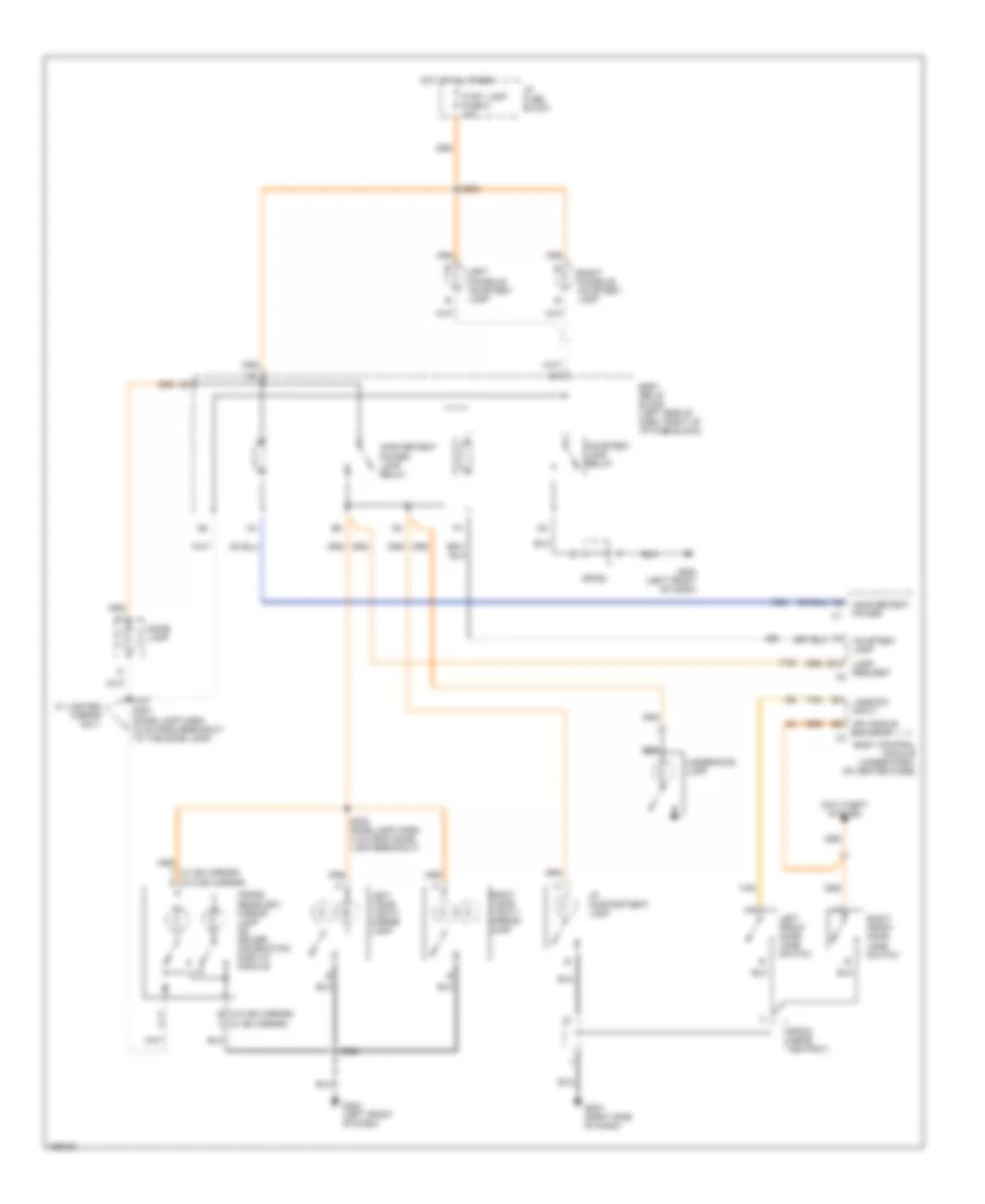 Courtesy Lamps Wiring Diagram for Chevrolet S10 Pickup 2002