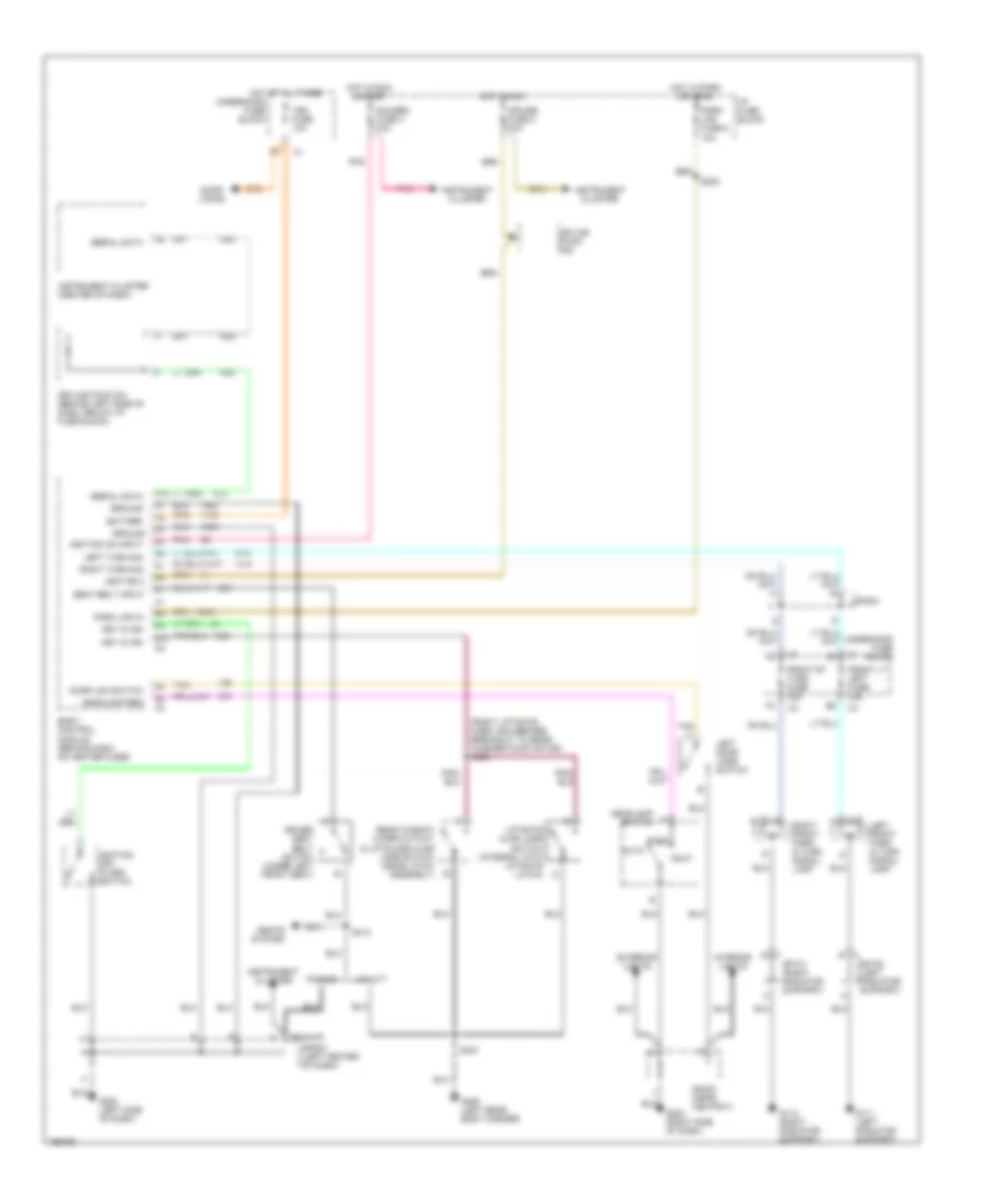 Warning System Wiring Diagrams for Chevrolet S10 Pickup 2002