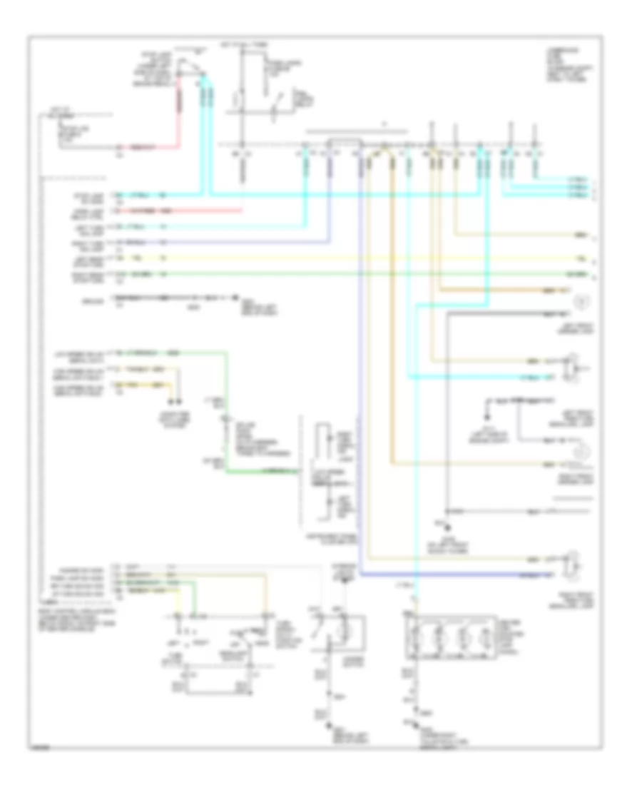 Exterior Lamps Wiring Diagram 1 of 2 for Chevrolet HHR LS 2007