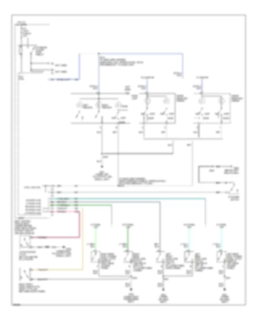 Courtesy Lamps Wiring Diagram for Chevrolet HHR LS 2007