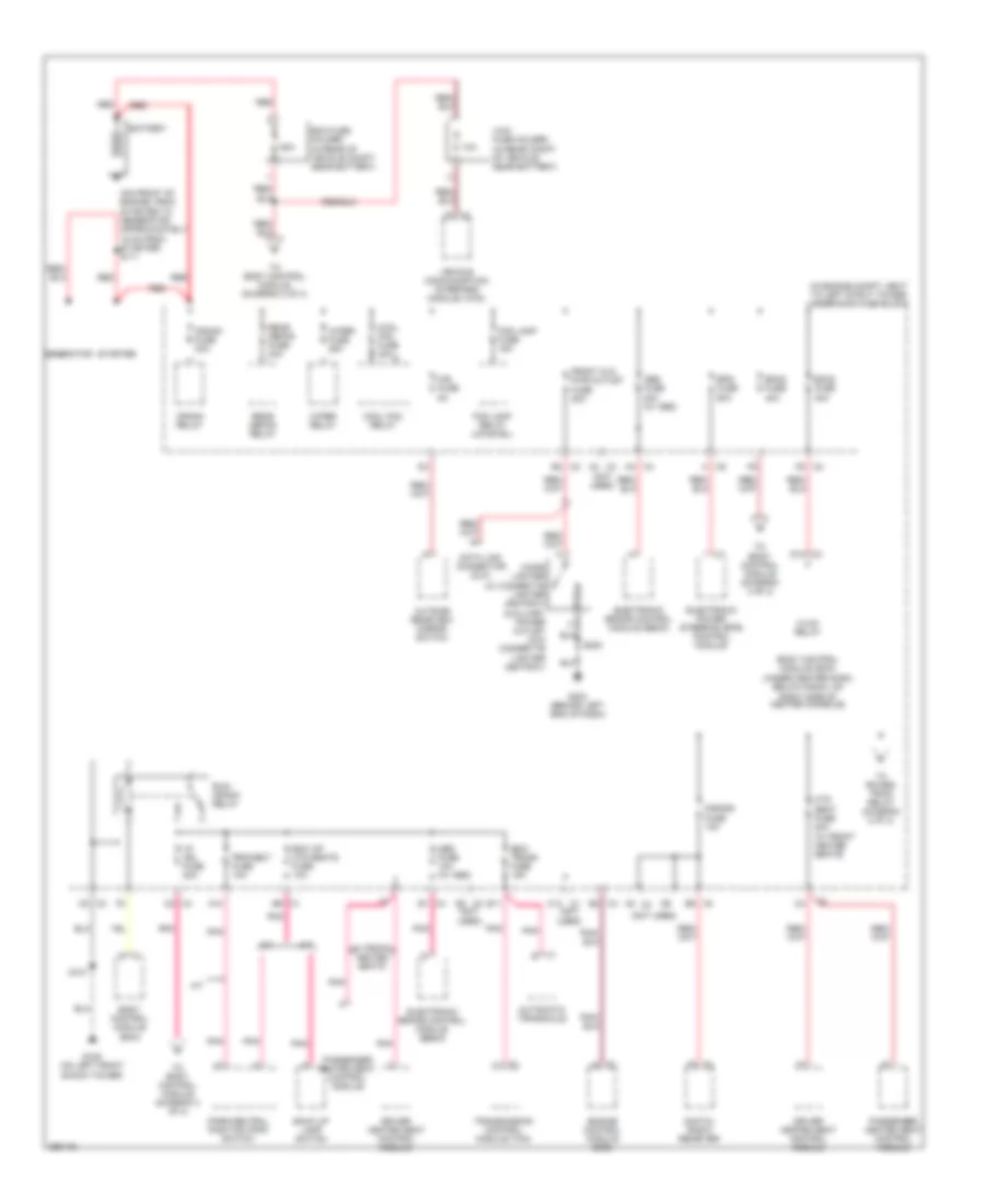 Power Distribution Wiring Diagram 1 of 3 for Chevrolet HHR LS 2007