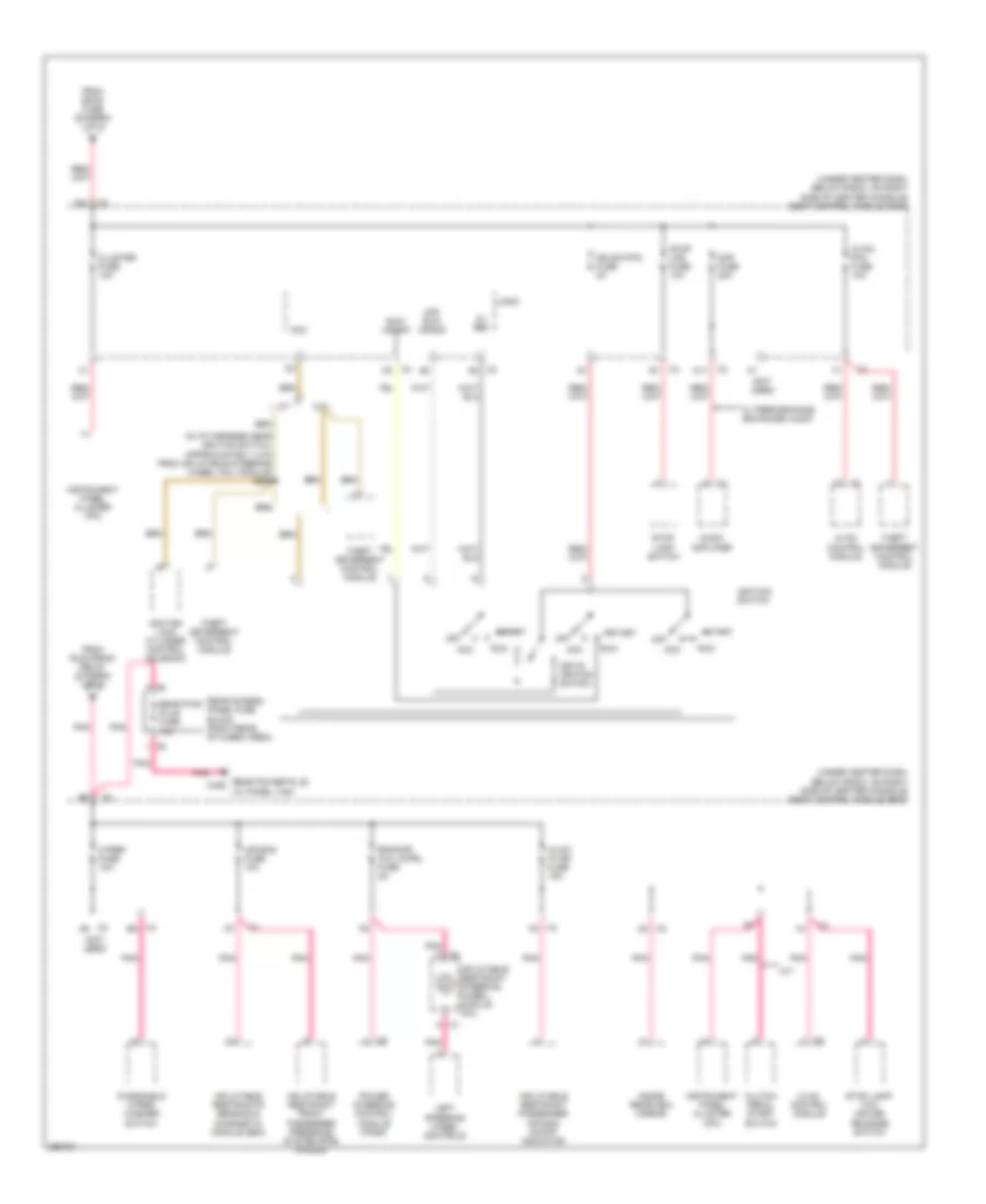 Power Distribution Wiring Diagram 3 of 3 for Chevrolet HHR LS 2007