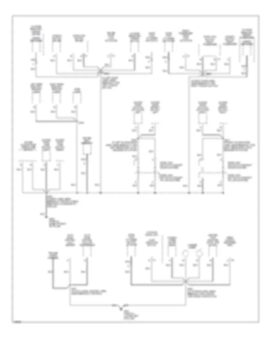 Ground Distribution Wiring Diagram (3 of 3) for Chevrolet Venture LS 2004