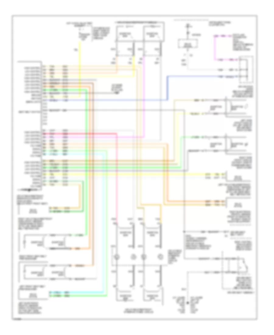 Supplemental Restraints Wiring Diagram for Chevrolet Venture LS 2004