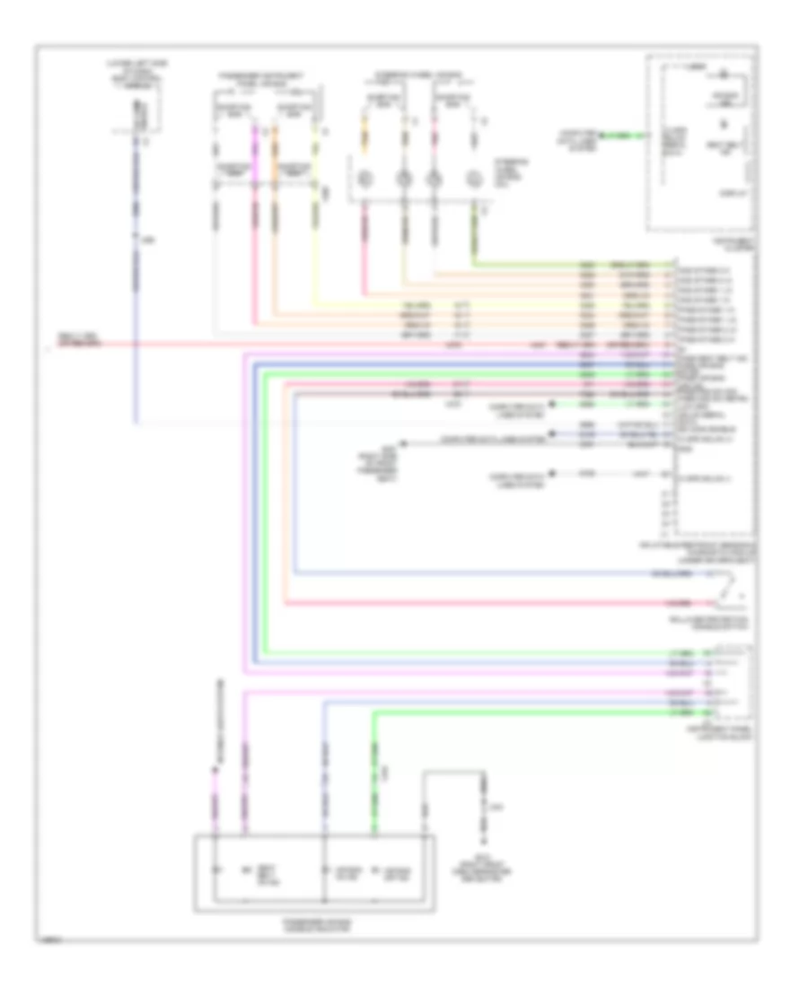 Supplemental Restraints Wiring Diagram 3 of 3 for Chevrolet Silverado LT 2014 1500