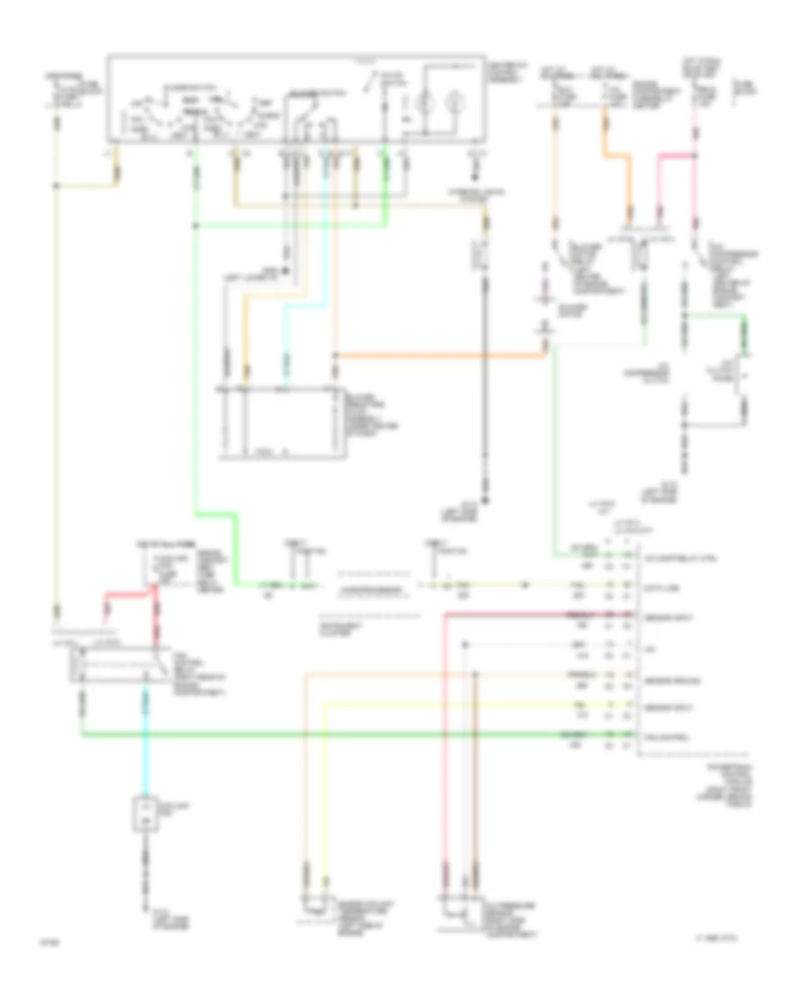 Электросхема кондиционера A/C для Chevrolet Cavalier LS 1995