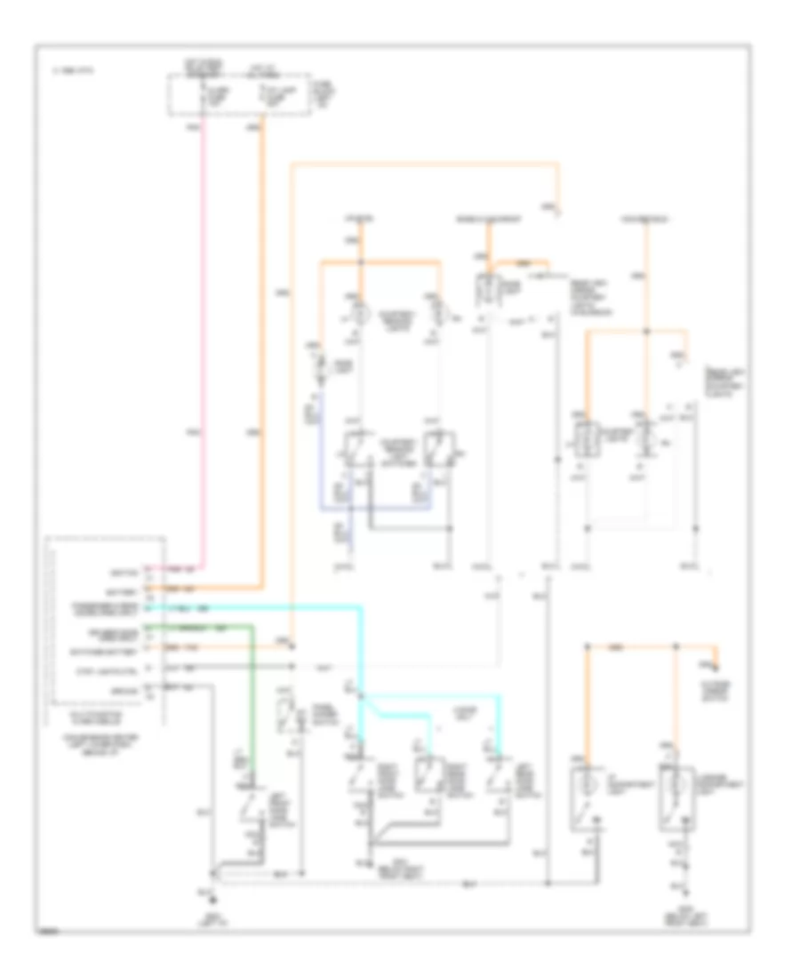 Courtesy Lamps Wiring Diagram for Chevrolet Cavalier LS 1995