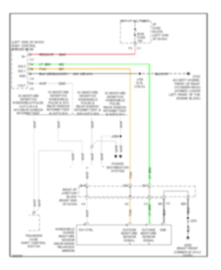Moisture Sensor Wiring Diagram for Chevrolet Suburban C2009 1500
