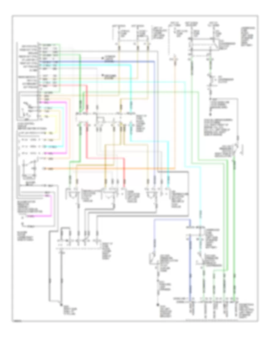 Manual AC Wiring Diagram, Up Level for Chevrolet Silverado 1500 2002