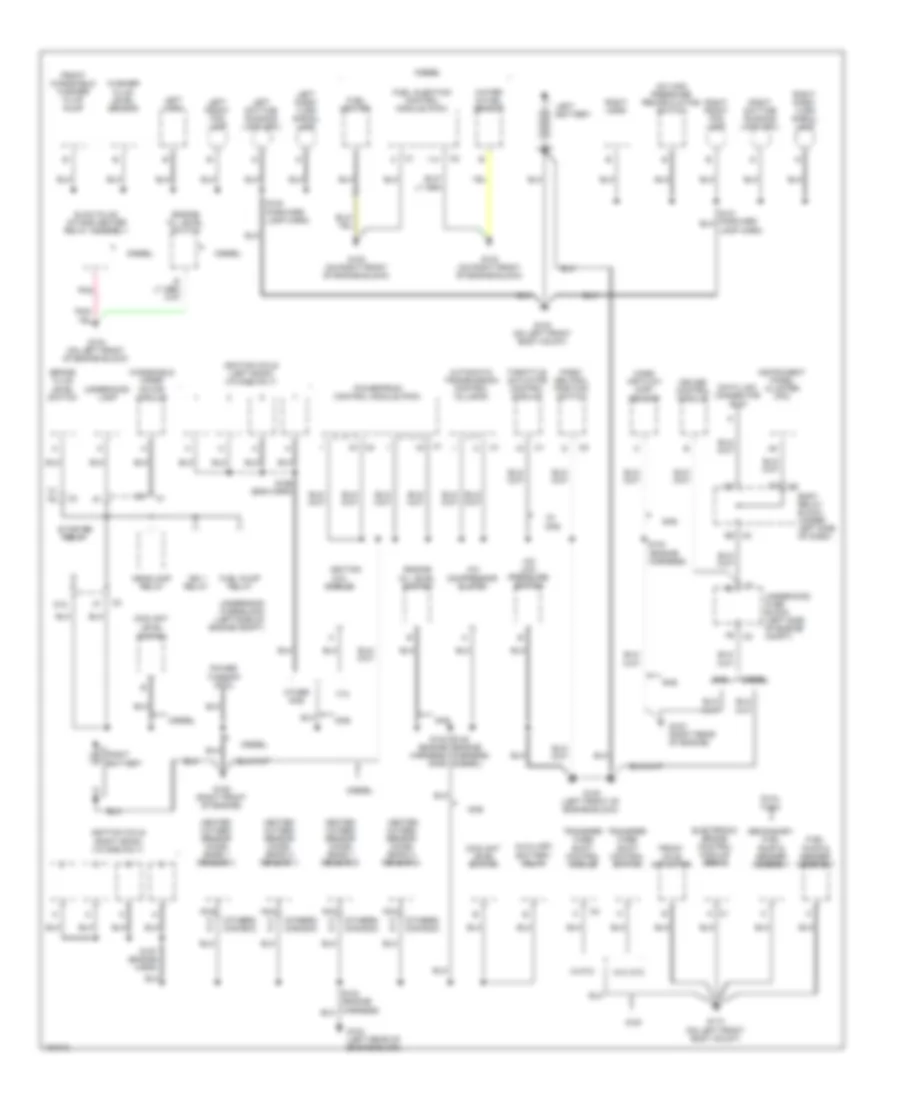 Ground Distribution Wiring Diagram 1 of 4 for Chevrolet Silverado 2002 1500