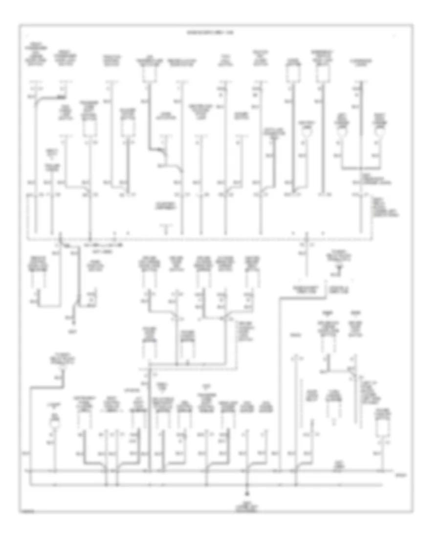 Ground Distribution Wiring Diagram 2 of 4 for Chevrolet Silverado 2002 1500