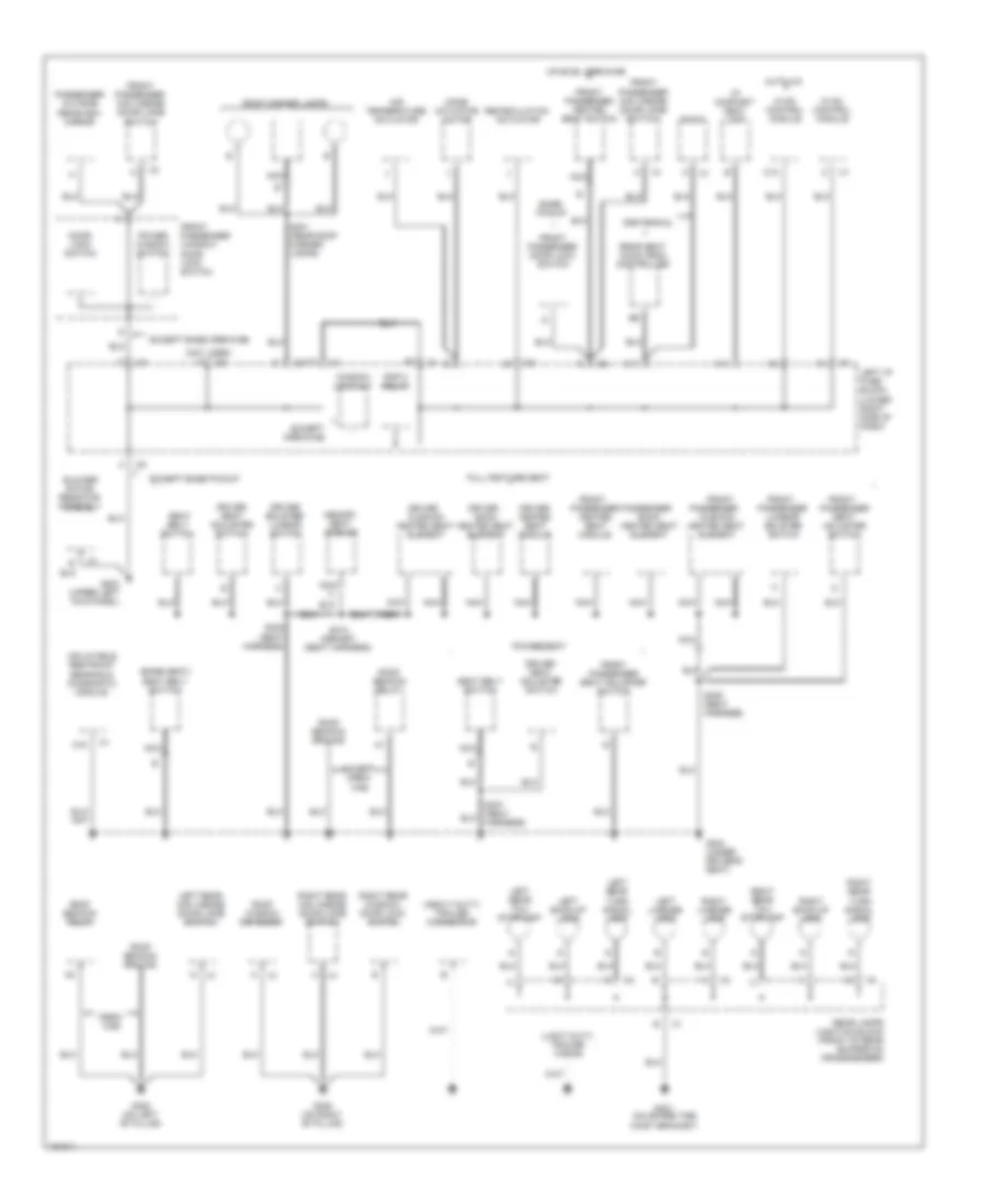 Ground Distribution Wiring Diagram (3 of 4) for Chevrolet Silverado 1500 2002