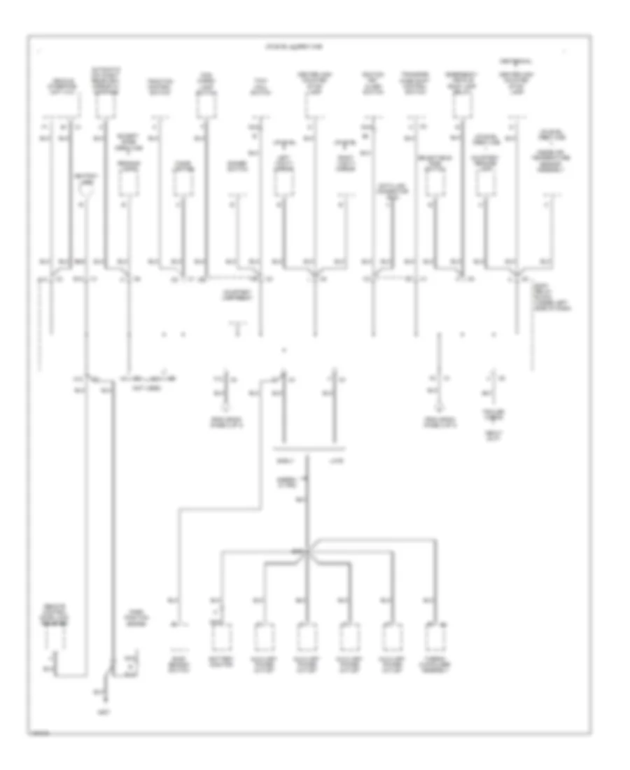 Ground Distribution Wiring Diagram (4 of 4) for Chevrolet Silverado 1500 2002