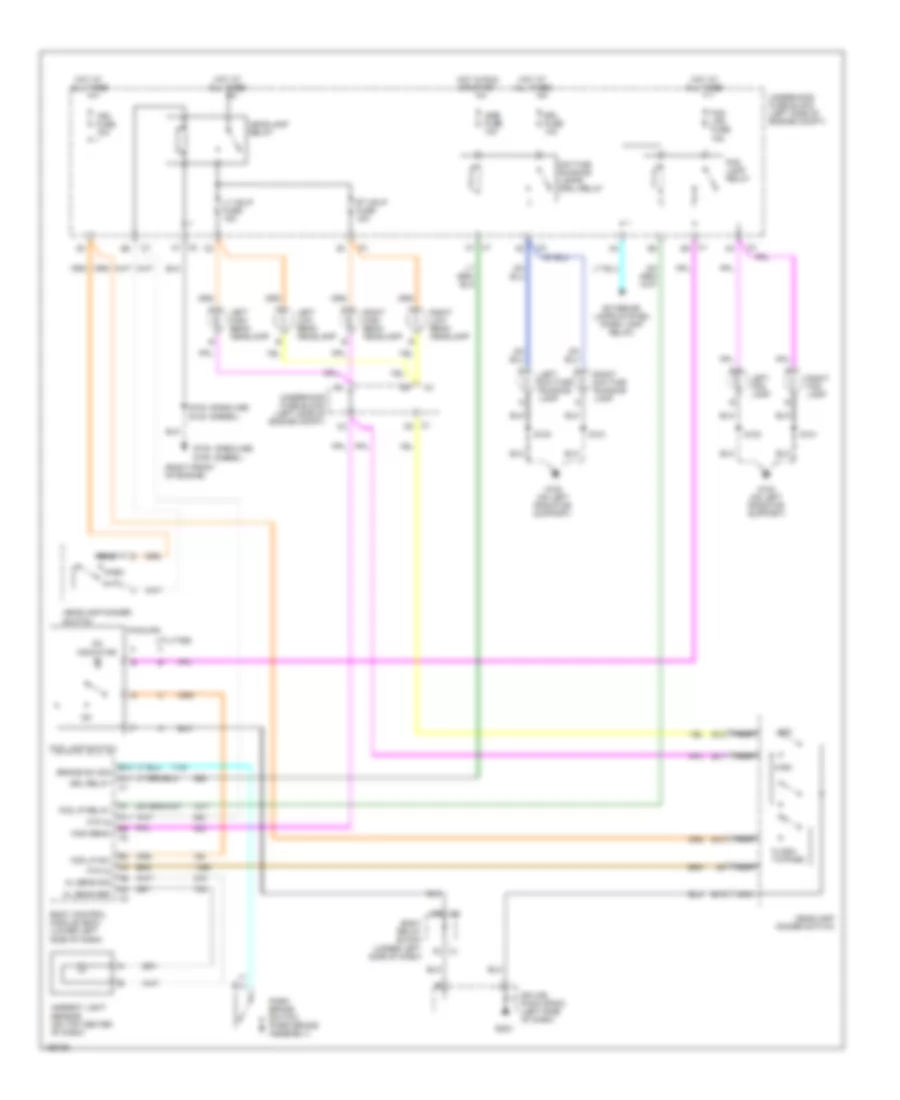 Headlight Wiring Diagram for Chevrolet Silverado 2002 1500