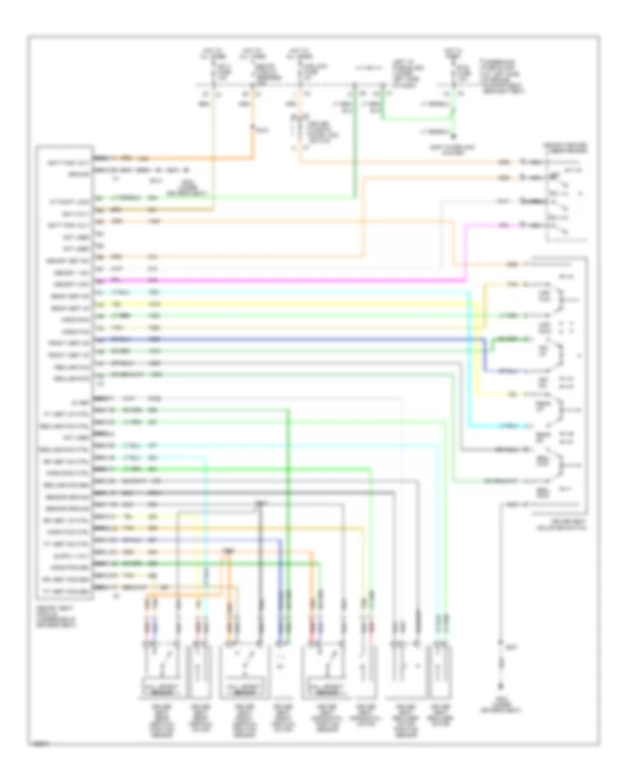 Memory Seat Wiring Diagram for Chevrolet Silverado 2002 1500