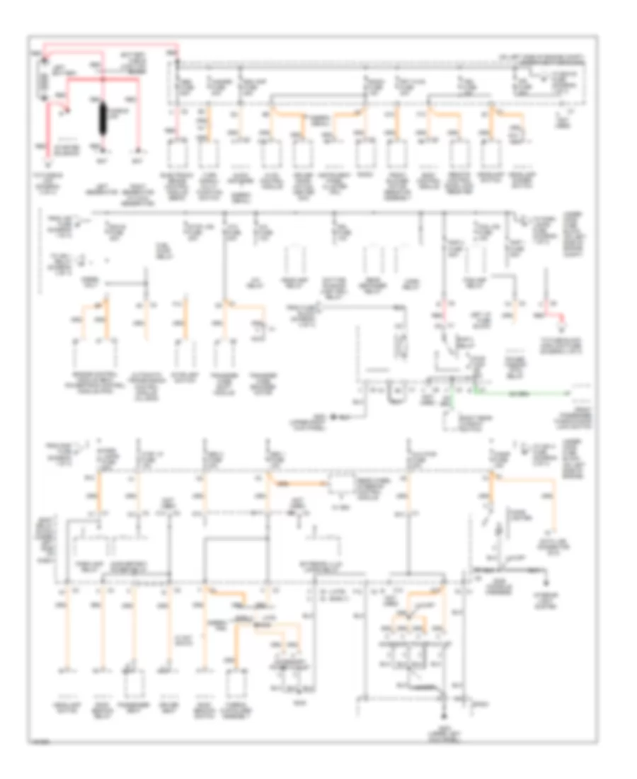 Power Distribution Wiring Diagram 1 of 4 for Chevrolet Silverado 2002 1500