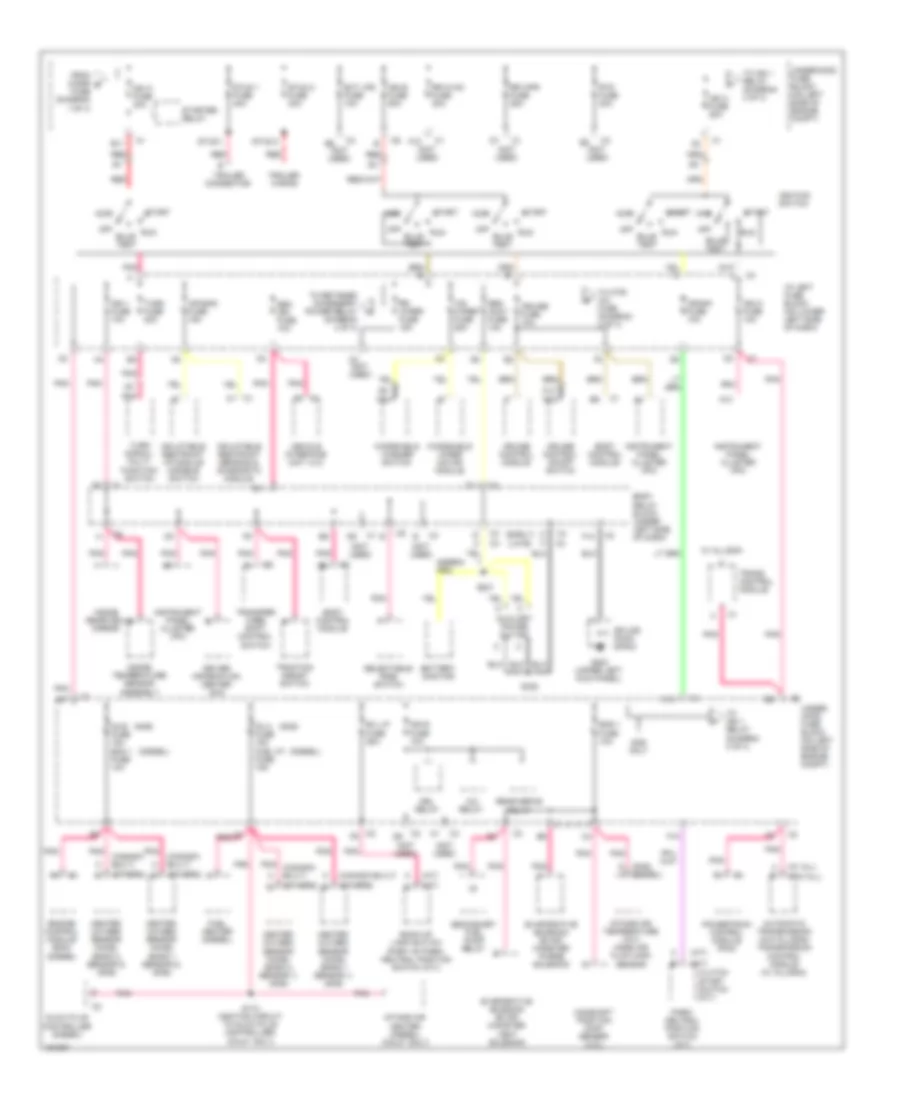 Power Distribution Wiring Diagram 2 of 4 for Chevrolet Silverado 2002 1500