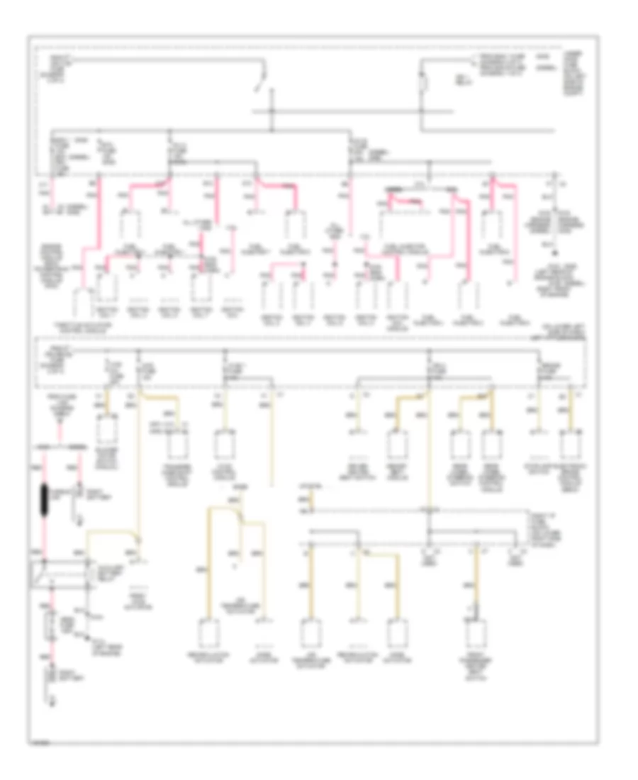 Power Distribution Wiring Diagram 3 of 4 for Chevrolet Silverado 2002 1500