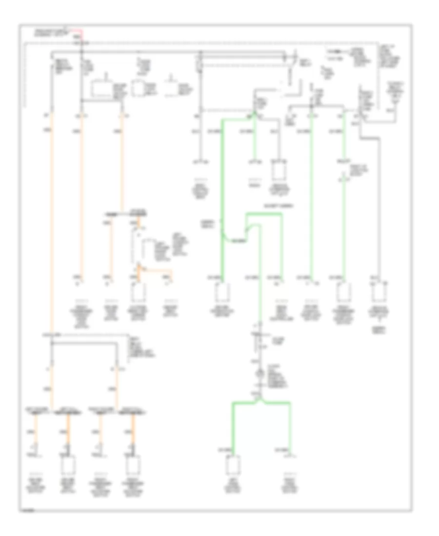 Power Distribution Wiring Diagram 4 of 4 for Chevrolet Silverado 2002 1500