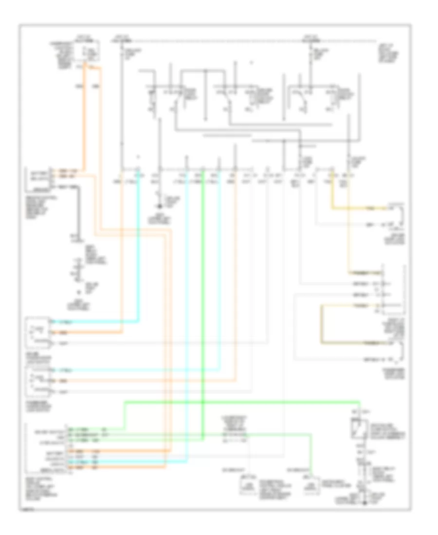 Power Door Lock Wiring Diagram Up Level for Chevrolet Silverado 2002 1500