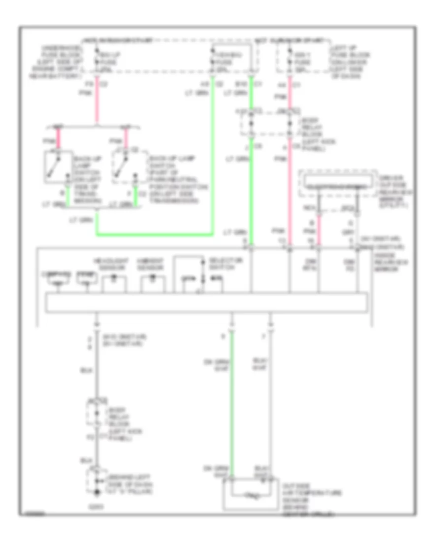 Electrochromic Mirror Wiring Diagram for Chevrolet Silverado 2002 1500