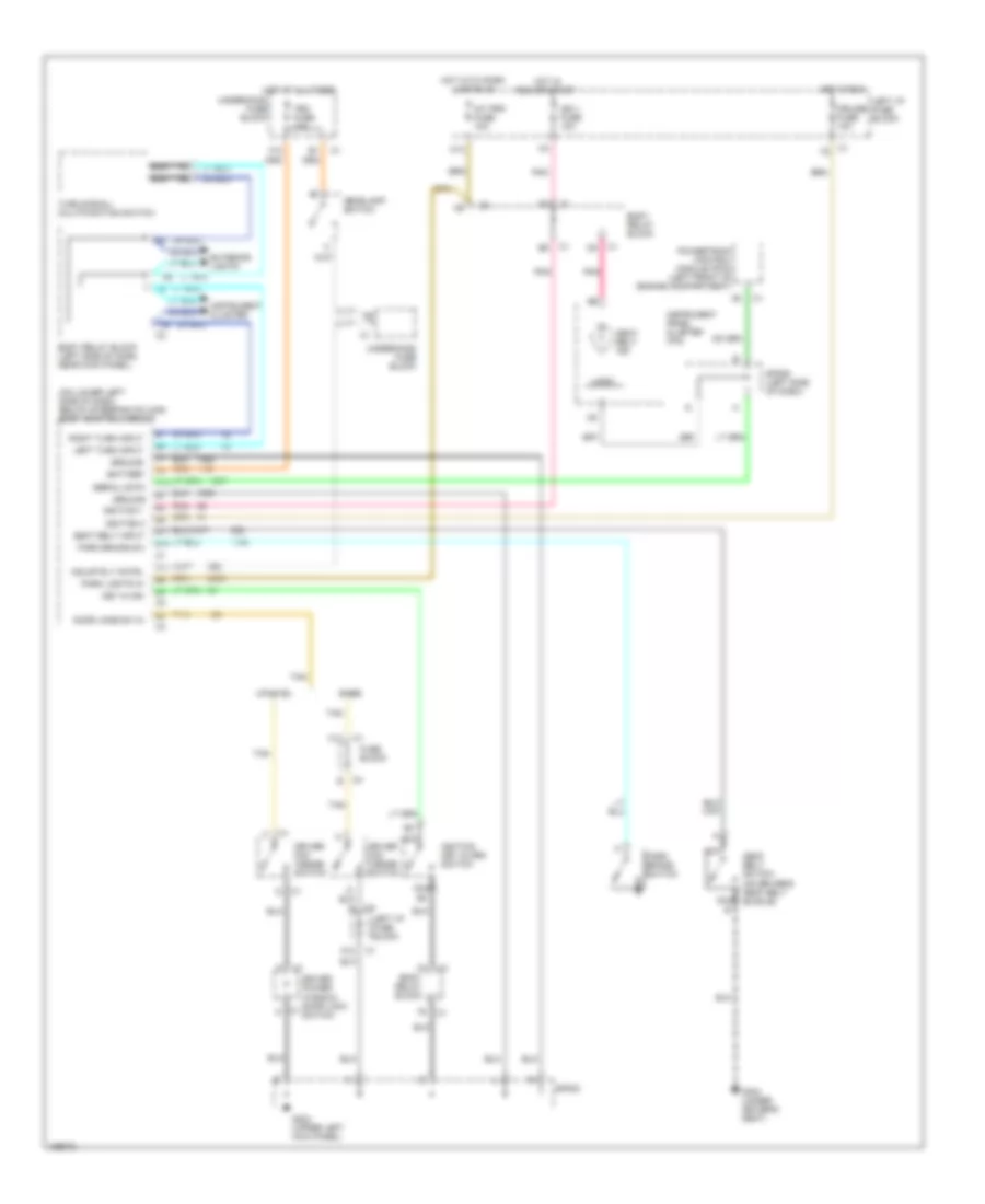 Warning System Wiring Diagrams for Chevrolet Silverado 2002 1500