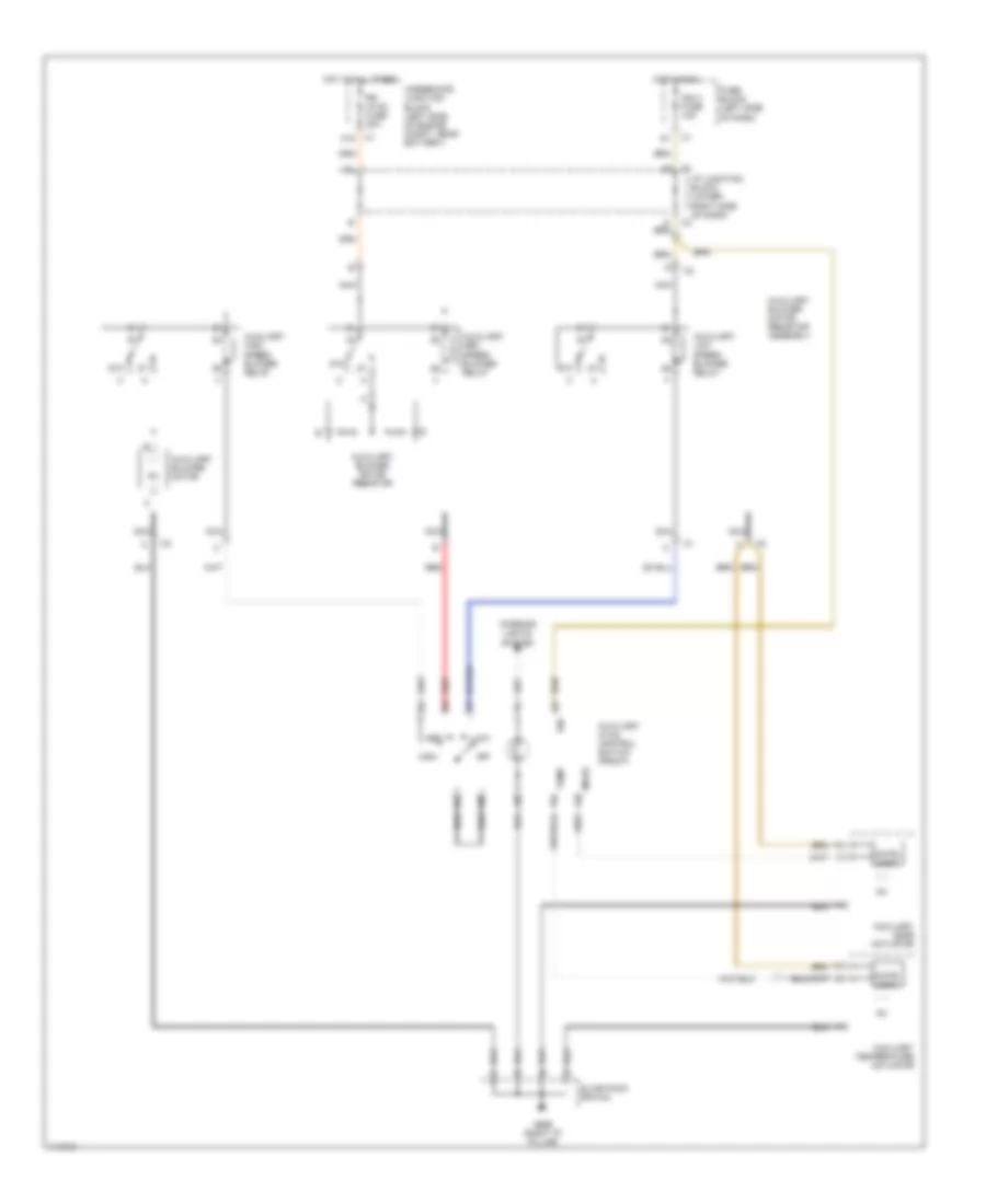 Manual AC Wiring Diagram, Rear with Heat  AC, with Sunroof for Chevrolet Suburban C1500 2001