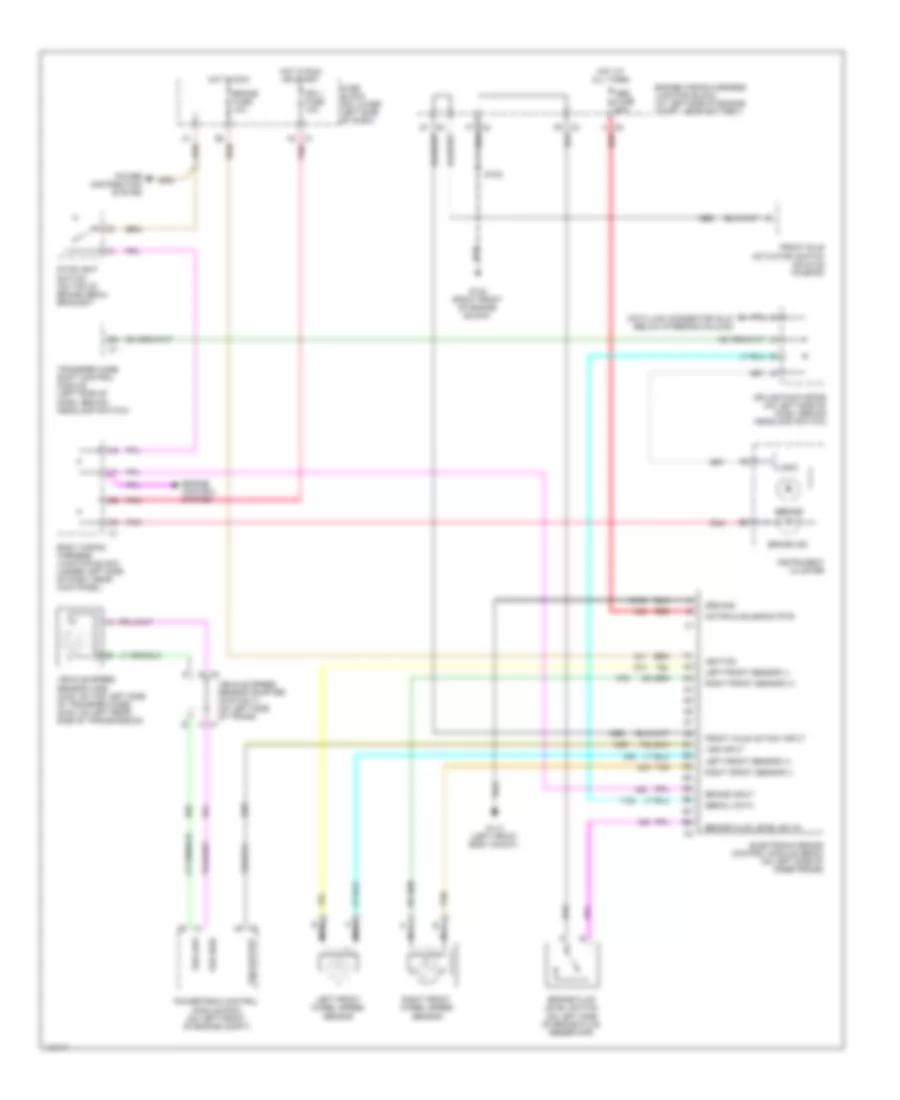 Anti-lock Brake Wiring Diagrams, without Traction Control for Chevrolet Suburban C1500 2001