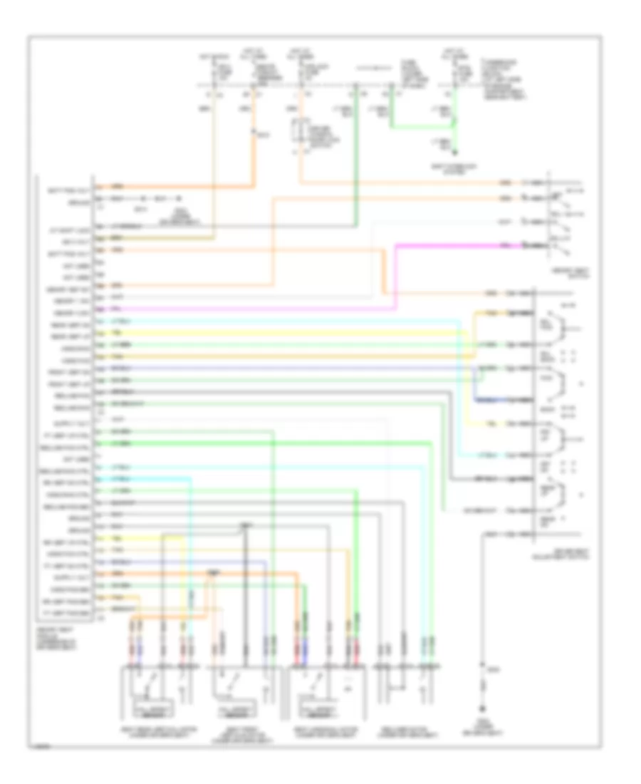 Driver s Memory Seat Wiring Diagram for Chevrolet Suburban C2001 1500