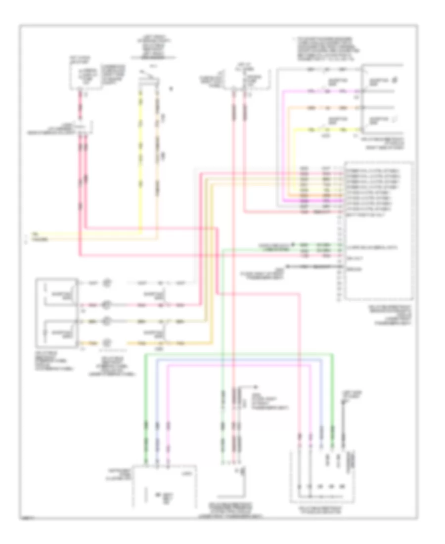 Supplemental Restraints Wiring Diagram 2 of 2 for Chevrolet Impala LS 2012